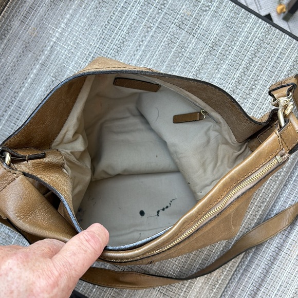 GIVENCHY BROWN LEATHER TASSEL BOHO BAG-VINTAGE! - Picture 8 of 11